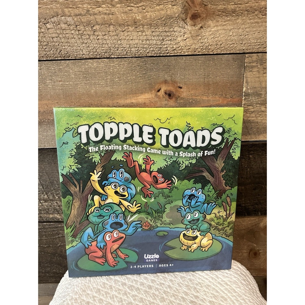 Topple Toads Floating Stacking Family Game Stack Frogs On Lilypad Ages 4+ NEW